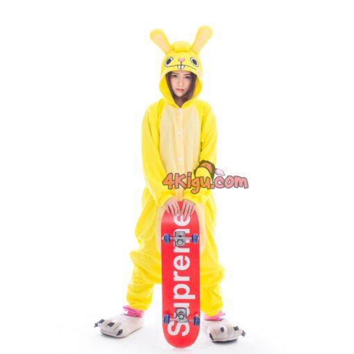 4Kigurumi Custom Happy Rabbit Cosplay Tree Friends Animal Onesies Cuddles Bunny