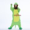 Custom Kigurumi Cosplay Cartoon Halloween Adult Pajama Green Dragon