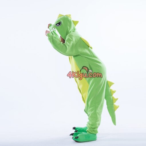 Custom Kigurumi Cosplay Cartoon Halloween Adult Pajama Green Dragon