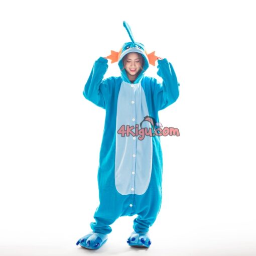 Custom Kigurumi Cosplay jumpsuit Mudskipper Couple outfit Onesie