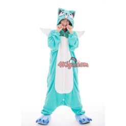 Custom Kigurumi Fairy Anime Tail Cosplay Pajamas Cat Happy