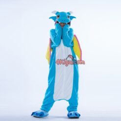 Custom Kigurumi Onesie Costume Christmas Blue Dragon