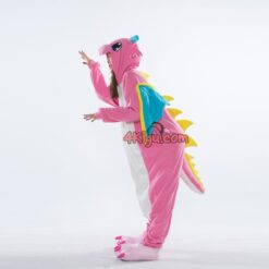 Custom Kigurumi Onesie Costume Christmas Pink Dragon