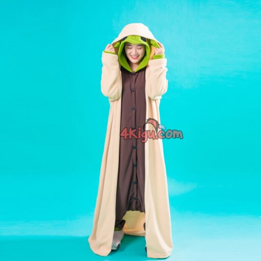 Custom Kigurumi Warrior Space Cosplay Onesie Master Yoda