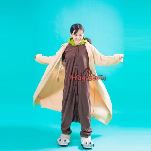 Custom Kigurumi Warrior Space Cosplay Onesie Master Yoda