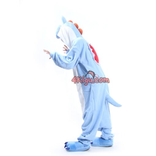 Kigurumi Custom Game Mount Onesies Blue Super MaYo Dragon