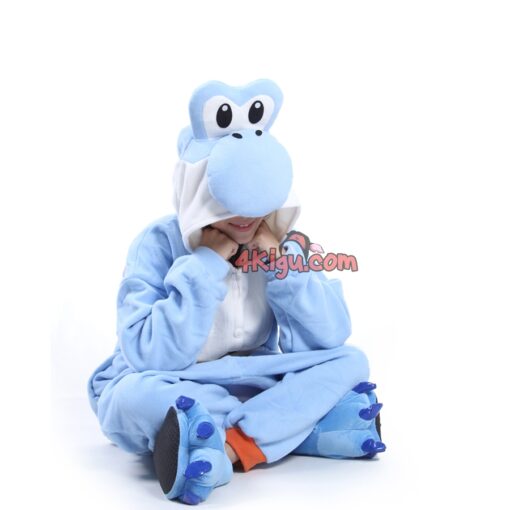 Kigurumi Custom Game Mount Onesies Blue Super MaYo Dragon