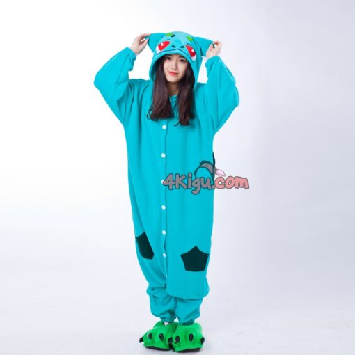 Kigurumi Custom jumpsuit Cosplay First Partner Bulb Saur Samen Lizard