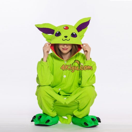 Kigurumi Custom Anime Cosplay Onesies Shiny Psychic ESP Fox