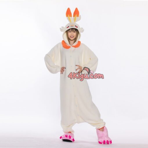 Kigurumi Custom Anime Onesies Halloween First Partner Scorch Bunny