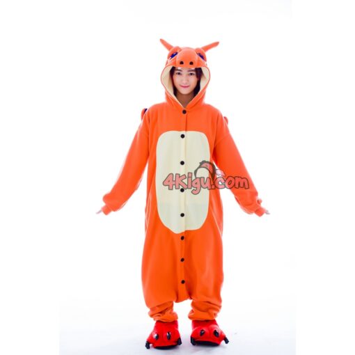 Custom Kigurumi Jumpsuit PokeFun Onesie Flying Cosplay Chariza Fire rd