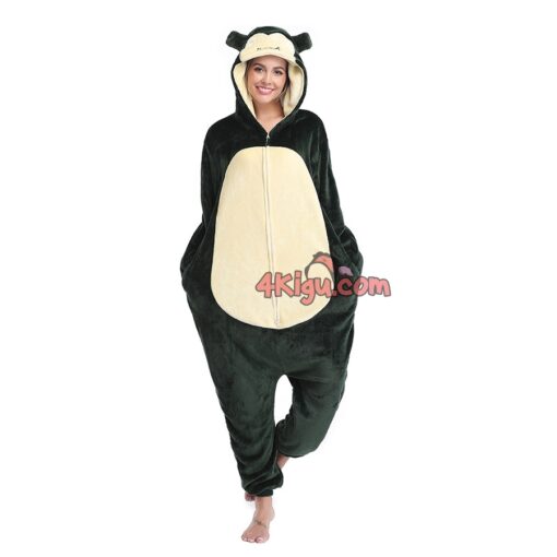 Flannel Kigurumi Pyjama PokeFun Onesie Kawaii Bear Snorl Normal ax