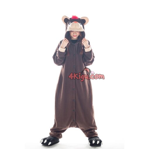 Kigurumi Custom Jumpsuit Onesie Hot-Blooded Fire Little Leo