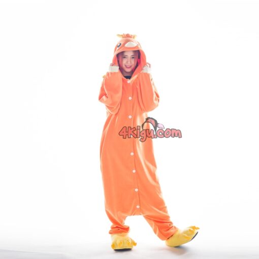 Kigurumi Custom PokeFun Jumpsuit Onesies Chick Torch Fire ic