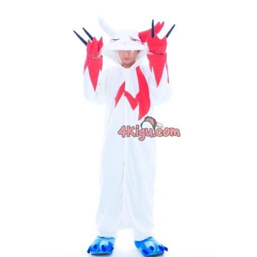 Kigurumi Custom PokeFun Onesie Pajama Zan Mongoose White Cat