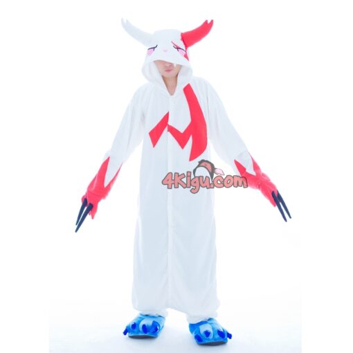 Kigurumi Custom PokeFun Onesie Pajama Zan Mongoose White Cat