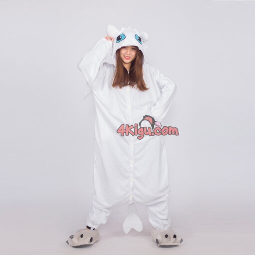 Kigurumi Custom Toothless Cartoon Dragon Onesie Light Fury