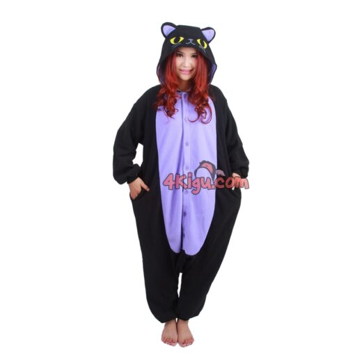 Kigurumi Halloween Legend jumpsuit Onesie Familiar Black Cat