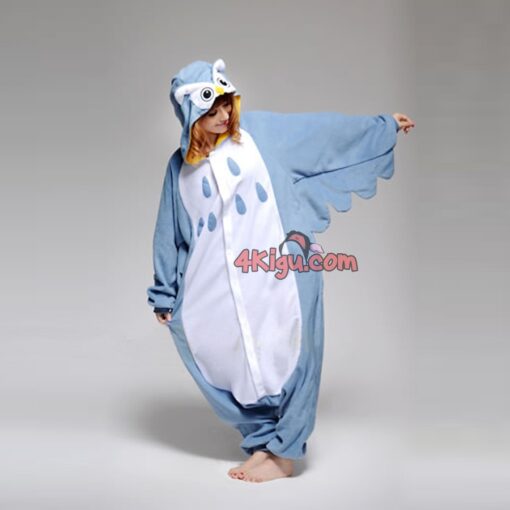 Kigurumi Jumpsuit Nocturnal Animal Onesie Retro Style Pajamas Owl