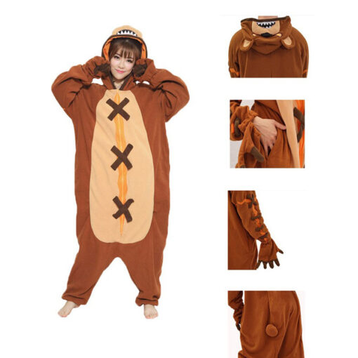 Kigurumi Jumpsuit zipper Onesie LOL Cosplay Annie Bear Tibbers