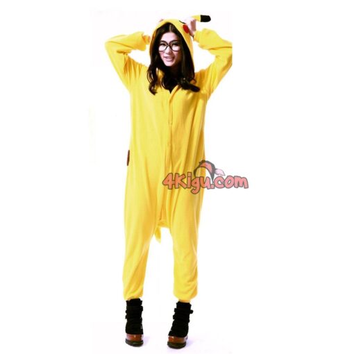 Kigurumi jumpsuit Pokefun Anime Red Onesie Pikac Electric hu