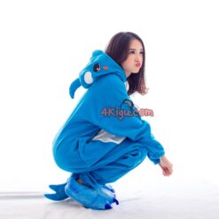 4Kigurumi Jumpsuit Animal Onesie Kawaii Pajamas Dolphin