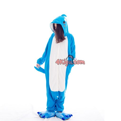 4Kigurumi Jumpsuit Animal Onesie Kawaii Pajamas Dolphin