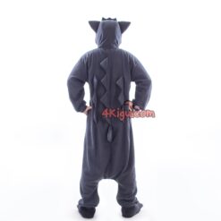 Custom Kigurumi Anime Ghost Onesies Grey Geng Poison ar