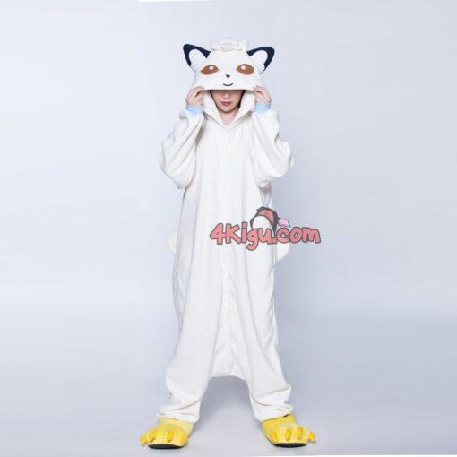 Kigurumi Custom PokeFun Onesie Alola Cosplay Six Fox Vulp Fire ix