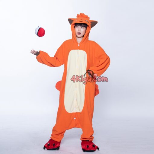 Kigurumi Custom PokeFun Onesie Suzie Cosplay Six Fox Vulp Fire ix