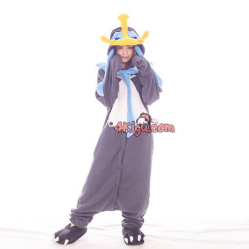 Kigurumi Cosplay PokeFun Steel Onesie Anime Cosplay Water Empoleon