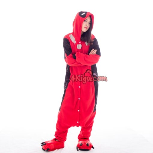 Kigurumi Costume Cosplay Hero Onesie Cartoon Characters Dead Pool