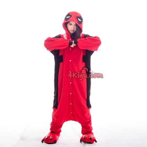 Kigurumi Costume Cosplay Hero Onesie Cartoon Characters Dead Pool