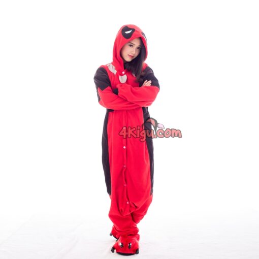 Kigurumi Costume Cosplay Hero Onesie Cartoon Characters Dead Pool