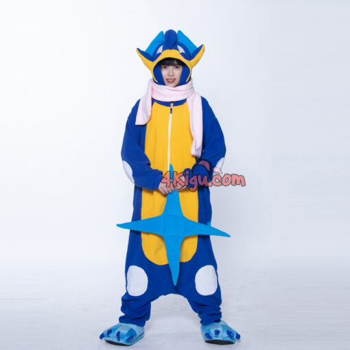 Kigurumi Custom PokeFun Onesie Ninja Frog Cosplay Grenin Water ja