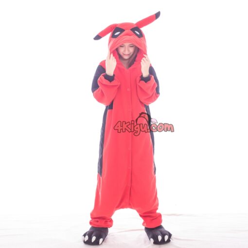 Kigurumi Halloween Dead Pool PokeFun Onesie Cool Cosplay PikaPool