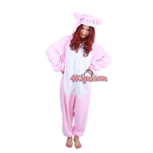 Kigurumi Animal Onesie Pink Pig Pajamas