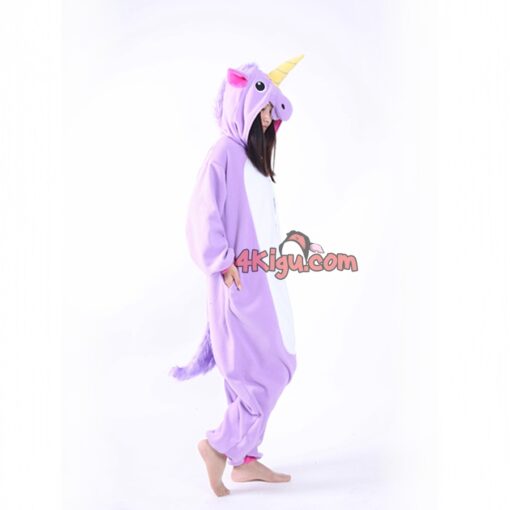 Kigurumi Animal Onesie Purple Unicorn Pajamas