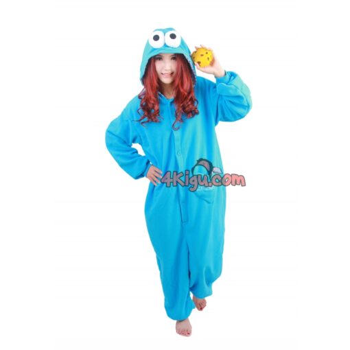 Kigurumi Character Onesie COOKIE MONSTER Pajamas