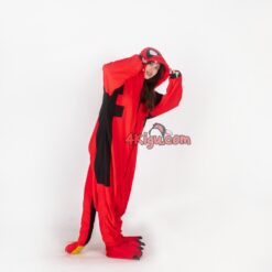 Kigurumi Halloween Dead Pool PokeFun Onesie Fire Cosplay