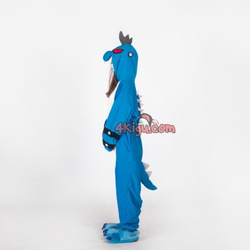 Dark Bowser Blue King Koopa Kigurumi Mario Boss Game Costume