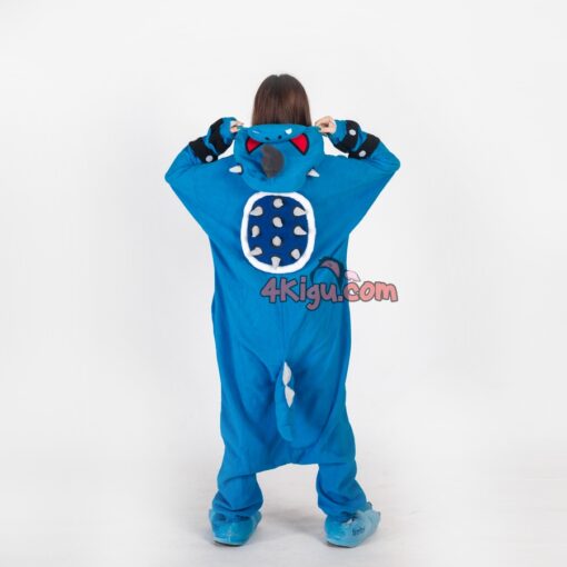 Dark Bowser Blue King Koopa Kigurumi Mario Boss Game Costume