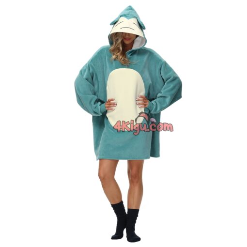 Wearable Blankets Adult Kigurumi Snorlax Otaku Hoodie - Image 5