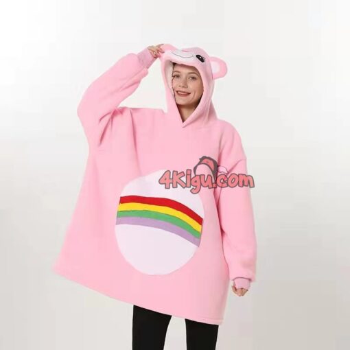 Cheer Bear Wearable Blankets Adult Kigurumi Hoodie - Image 4