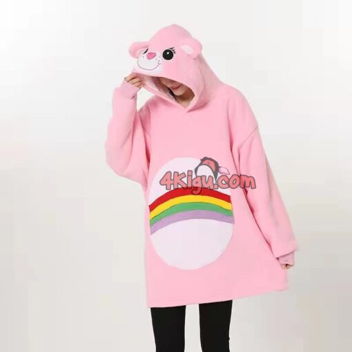 Cheer Bear Wearable Blankets Adult Kigurumi Hoodie