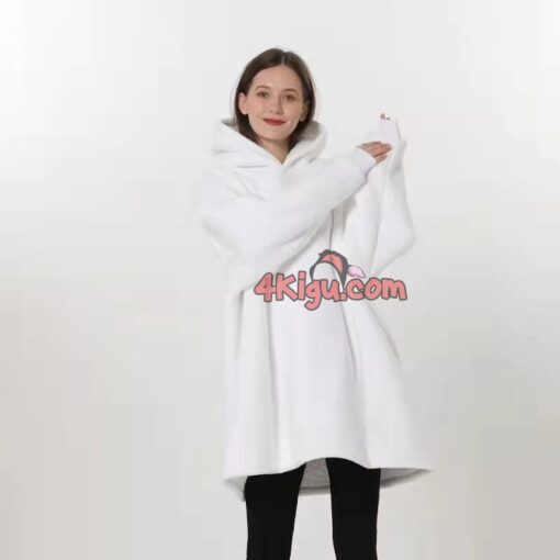 Polar Bear Wearable Blankets Adult Kigurumi Hoodie - Image 3