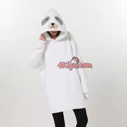 Polar Bear Wearable Blankets Adult Kigurumi Hoodie