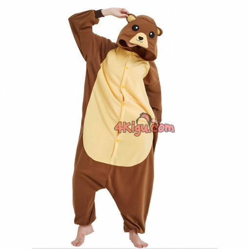 Brown Bear Kigurumi Animal Onessies - Image 2