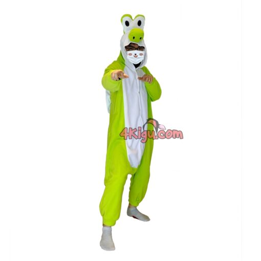 Green Yoshi Kigurumi Simple Style Pajamas