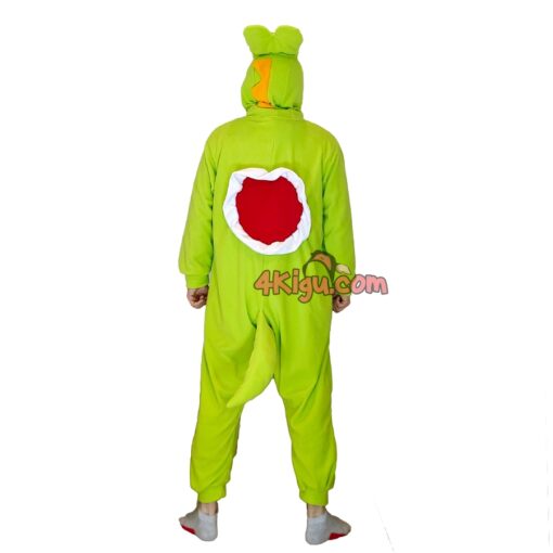 Green Yoshi Kigurumi Simple Style Pajamas - Image 5